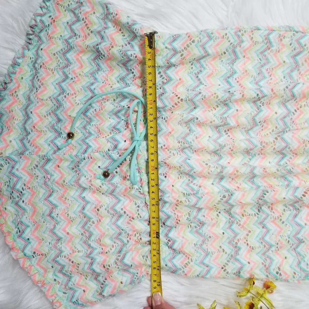 VICTORIA S' SECRET Multicolor Romper O Cover Swimsuit SIZE L/G.. - Picture 11 of 12